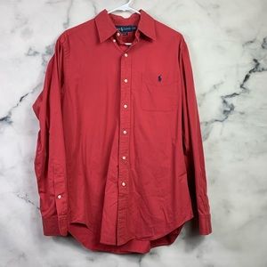 Ralph Lauren Red Button Down Shirt